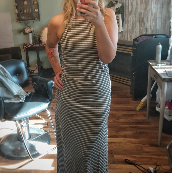 Striped Racerback Maxi - Picture 2 of 2